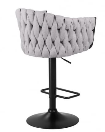 Стул барный ДОБРИН ЛЕОН (серая ткань (ЛАР 275-17)) 2 шт / DOBRIN LEON (LAR_6