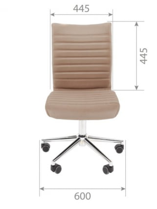 Офисное кресло CHAIRMAN 033 велюр Бежевый_11