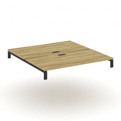 Двойной стол надставка на две опорные тумбы CONCEPT CN.DSN-007 Дуб Винченцо Черный_0