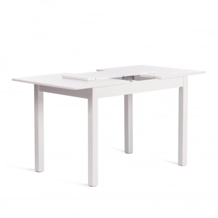 Стол MOSS раздвижной бук, мдф, 110+30 x 68 x 75 см, white (белый)_3
