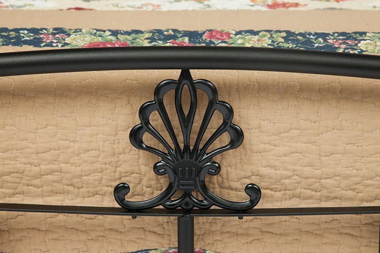 Кровать РУМБА (AT-203)/ RUMBA дерево гевея/металл, 90*200 см (Single bed), красный дуб/черный_3