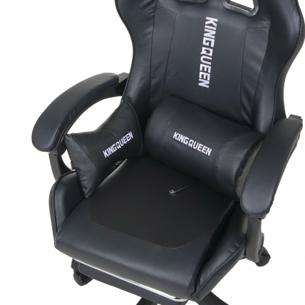 Кресло 1206 KINGQUEEN цвет черный с массажем 1206-black-mass_7