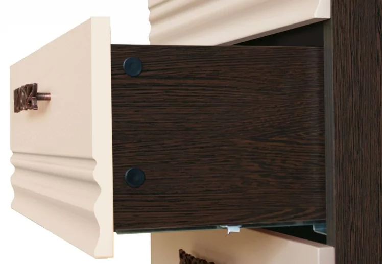 Комплект мебели для спальни Катрин №03 Дуб венге Белый песок Санчо крем Браун вуд_1