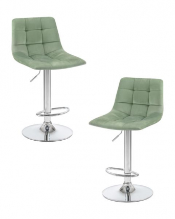 Стул барный DOBRIN TAILOR (пудрово-мятный велюр (MJ9-87)) 2 шт_0