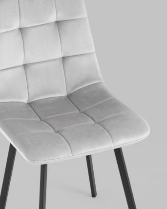 Стул Чиллй велюр Серебристый / Chilly_6