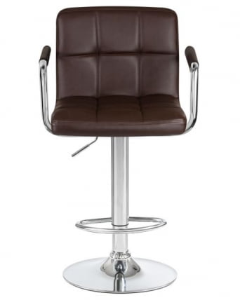 Стул барный DOBRIN KRUGER ARM (коричневый) 2 шт_6