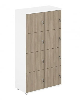 Локер 8 ячеек Sigma SG.819.WH.OD Белый Дуб темный_0