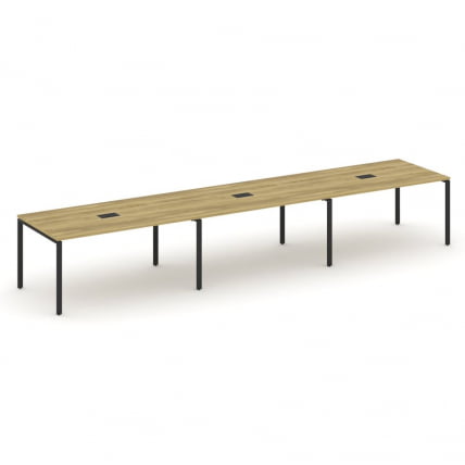 Стол переговорный (3 столешницы) CONCEPT CN.PRG-034 Дуб Винченцо Черный_0