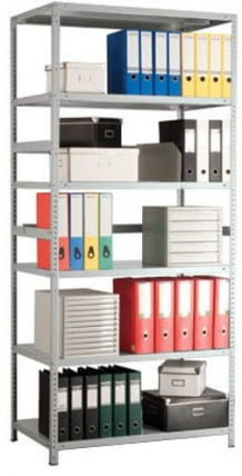 Стеллаж МС 220/100х30/6 (МС-3-2210-6) Серый / MS (MS-3-2210-6)_0