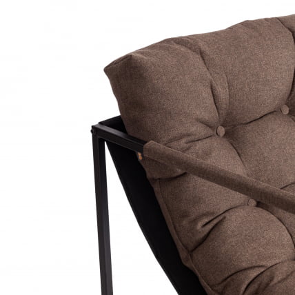 Кресло Charli/Чарли рогожка, коричневый, 3М7-147, 70х70х84 см_11