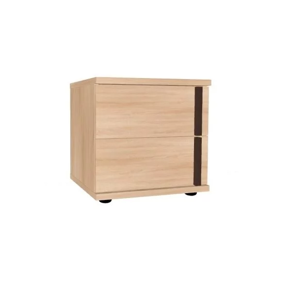 Тумба прикроватная BAUHAUS 6 Дуб Сонома/Орех шоколадный (спальня)_0