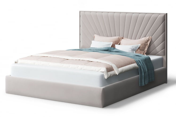 Кровать Леона, 2000*1800 мм, бежевый_0