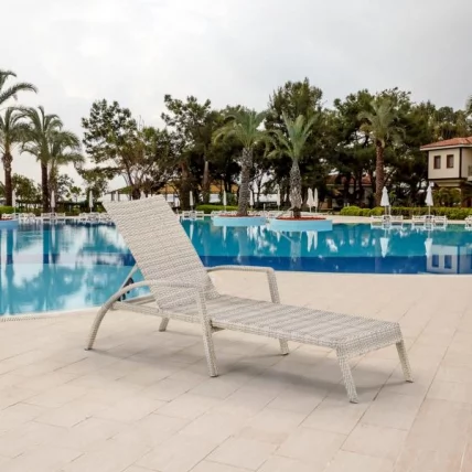 Шезлонг-лежак плетеный A30C-W85 Latte_1