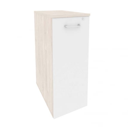 Тумба высокая выдвижная приставная / опорная ONIX O.VTPO-7 Денвер Светлый/Белый_0