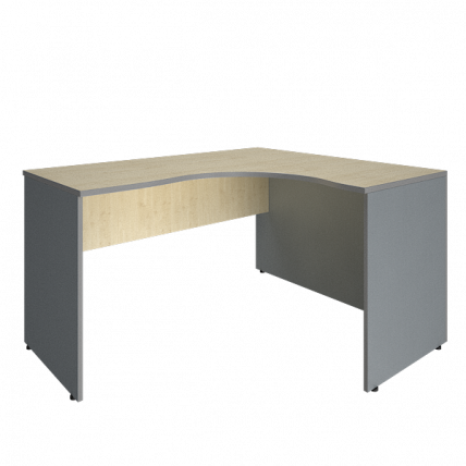 Стол криволинейный правый Riva А.СА-3 Пр Клен/Металлик_0