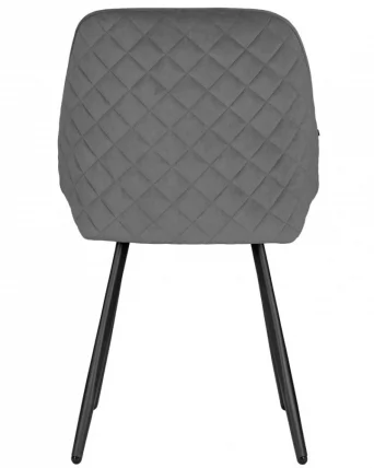 Стул обеденный DOBRIN STELLA (ЭМАЛЬ ЧЕРНЫЙ МУАР велюр Catania Stone)_2