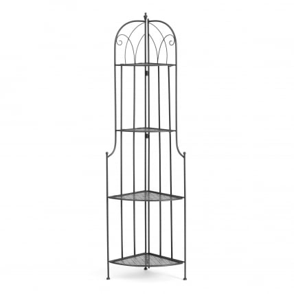 Этажерка угловая Secret De Maison Nicole (PL08-10338) стальной сплав, черный, 48х33х159 см_2