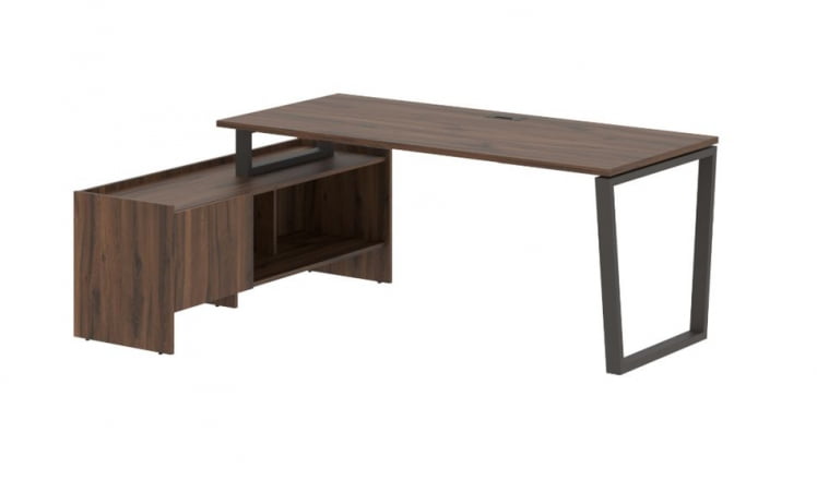 Стол с тумбой EDIS EVCT 19814 Дуб Денвер темный Мокко_0