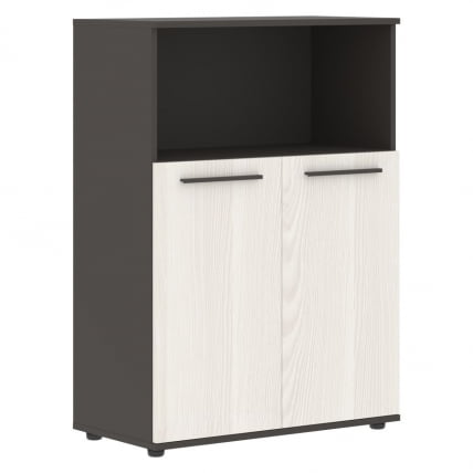 Шкаф с глухими малыми дверьми ЕДИС ЕМCС 85.3 Ясень Траун Мокко Мокко / EDIS EMCS_0