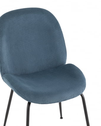 Стул Beetle велюр Голубой_1