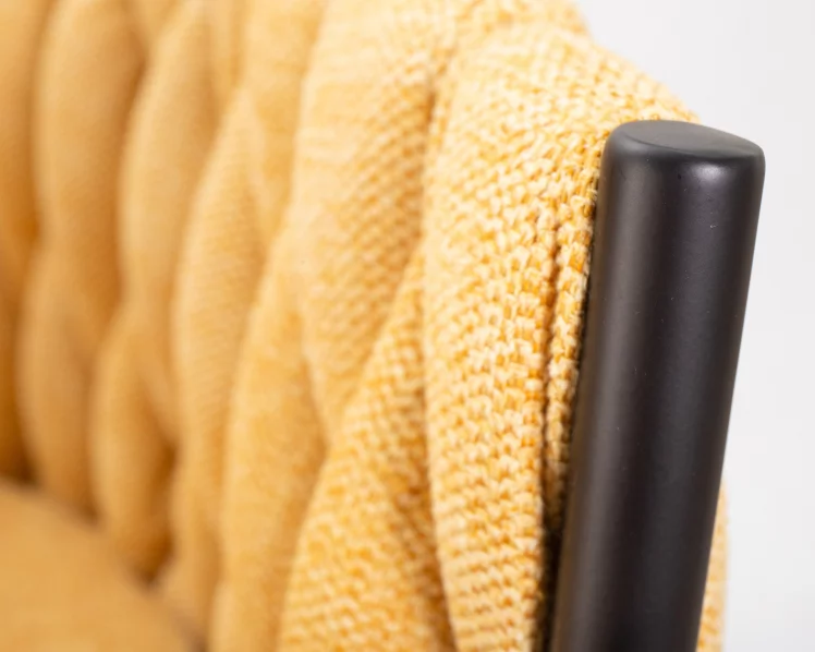 Стул барный DOBRIN LEON Желтая ткань LAR 275-8_8