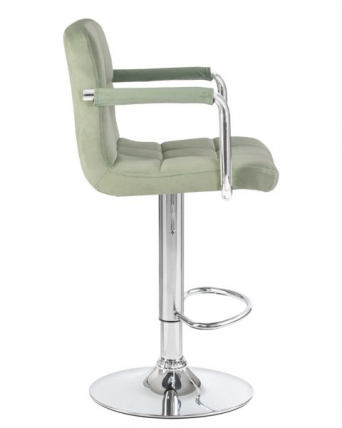 Стул барный DOBRIN KRUGER ARM (мятный велюр (MJ9-87)) 2 шт_3