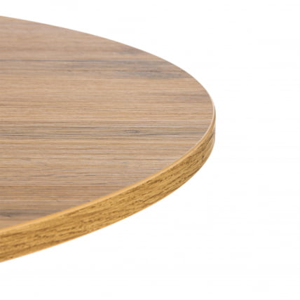 Стол URANUS ЛДСП/металл, 90x90x77 см, Дуб вотан/Черный_2