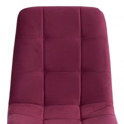 Стул CHILLY MAX Велюр/металл , 45 х 54 х 90 см , темная фуксия/белый_6