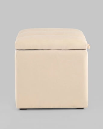 Пуф с крышкой Нильсон велюр Бежевый_3