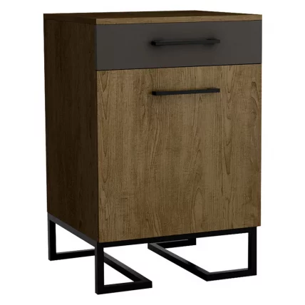 Тумба для обуви с ящиком Loft (ТОЯ) Дуб табак/Графит_0