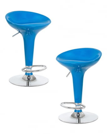 Стул барный ДОБРИН БОМБА (голубой) 2 шт / DOBRIN BOMBA_0