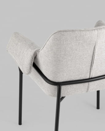 Стул Бесс рогожка светло-серый 2 шт._5