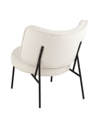 Кресло District Lounge букле Белый_4