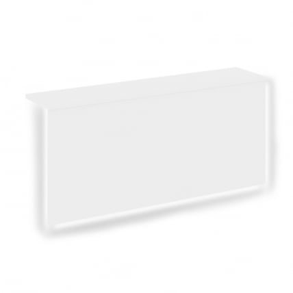 Накладка с подсветкой прямая высокая на 2 модуля О.R-F.MP.V-98 ONIX О.R-NP.V-98.2.S Белый Бриллиант_0