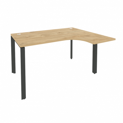 Стол эргономичный правый на П-образном м/к ONIX O.MP-SA-3R Тиквуд Светлый/Антрацит_0