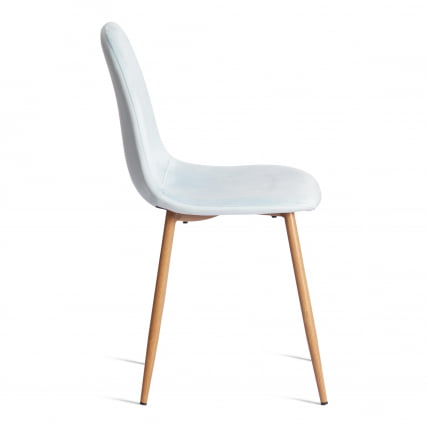 Стул BREEZE (mod. 4724) Велюр/металл , 44 х 53 х 87 см, Aquamarine (аквамарин) HLR16 / натуральный_1