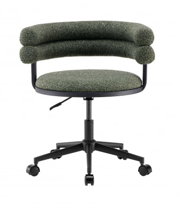 Стул офисный Ponty зеленый черные ножки_1