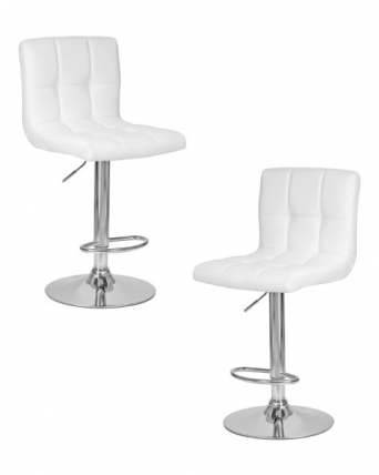 Стул барный DOBRIN CANDY (белый) 2 шт_0