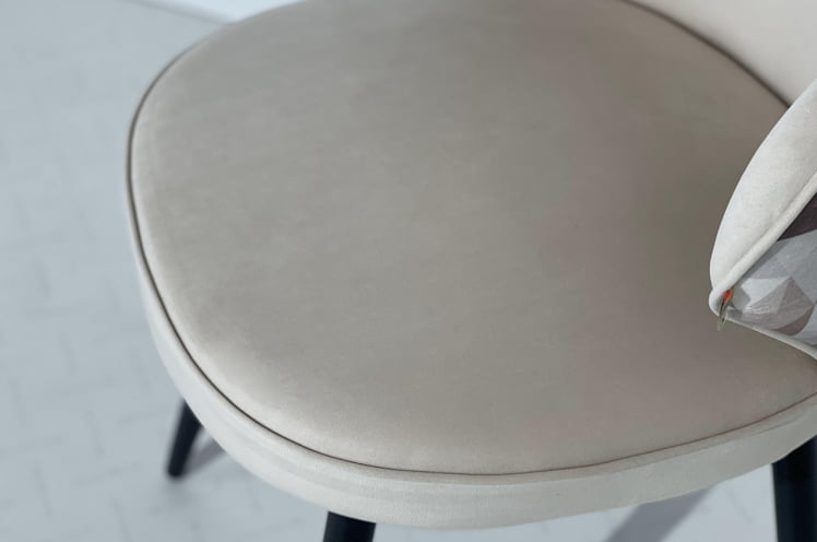 Стул Остин (пломбир (велюр)/черный)_5