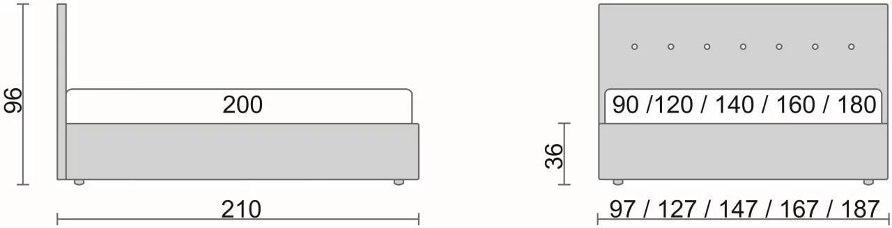 Кровать Ameli Белая_1
