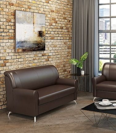 Euroforma Европа 2-х местный диван Ecotex 3011 (бордовый)_77665_1