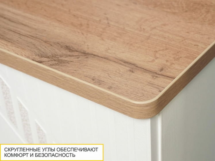 Стол письменный (лев/прав) Монако 903.24 Дуб Вотан / Белый шпон / Альпийский белый_4