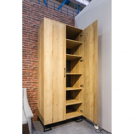 Шкаф двухстворчатый Лофт без зеркал Дуб Натур / Loft_3