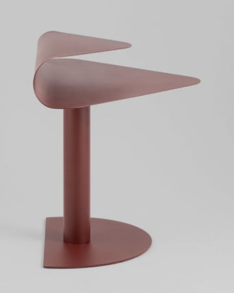 Журнальный столик Cornea металл бордовый_6