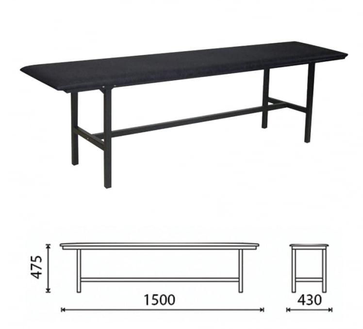 Банкетка без спинки Берта Черный_0