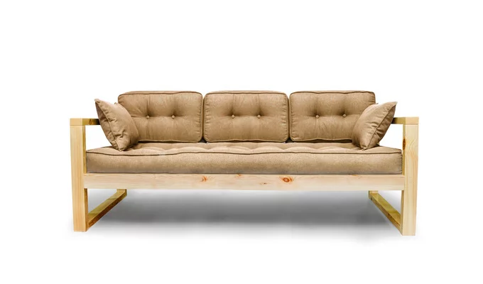 Диван трехместный DEmoku Д-3 бежевый_натуральный_1