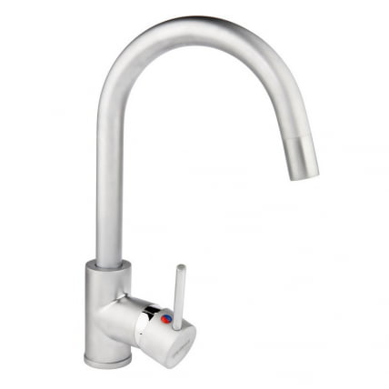 Смеситель Кухонный Ukinox 7006 Stcr Матовый Хром_0