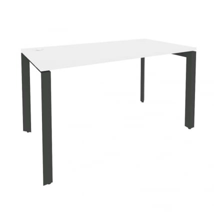 Стол рабочий на П-образном м/к ONIX O.MP-SP-3.7 Белый Бриллиант/Антрацит_0