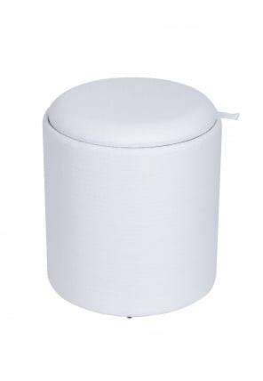 Пуф-столик с ящиком Хюгге S рогожка Белый_0