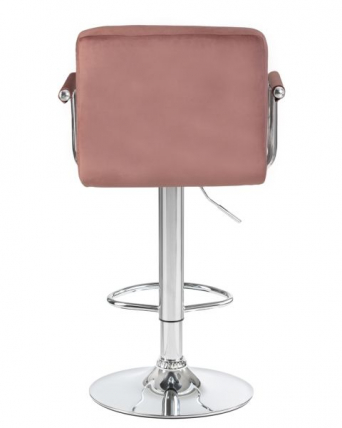 Стул барный DOBRIN KRUGER ARM (пудрово-розовый велюр (MJ9-32)) 2 шт_6